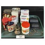 Vintage Advertising Tins & Bandaids.