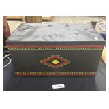 Handpainted Wooden Box.