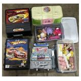 Doll House Radio, Hot Wheels Car Cases.