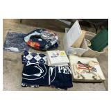 Timberland Boots, Penn State Towels, Horse Plaque.