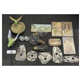 Vintage Lightbulbs, Metal Cookie Cutters, Cards.