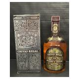 Chivas Regal Blended Scotch Whiskey Bottle.