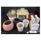 Ceramic Vases, Candle, Planters, Wallets.