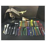 MARVIN WERNICK Eagle Sculpture, Drink Stirrers.