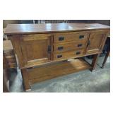 Mission Style Oak Buffet.