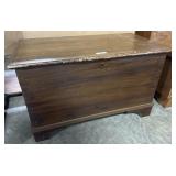 Ornate Dovetailed Blanket Chest.