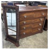 Antique American Empire Chest of Drawers.