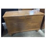 Ornate Dovetailed Blanket Chest.