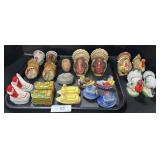 Japan Turkey & Boat Salt & Pepper Shakers.