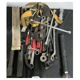 Ratchet Straps, Wrenches, Ball Hitch, Gauge.