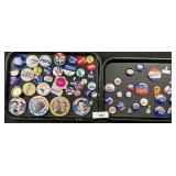 Political Button Pins, Reagan, Bush, Ford.
