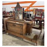 Vtg ArtDeco Walnut Bedroom Suite.