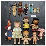 Vintage Toy Dolls, & Native American Dolls,