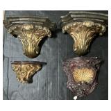 Chalkware Sconces & Sconce Shelves.