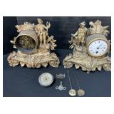 19th C. French Style Mantel Clock & Parts.