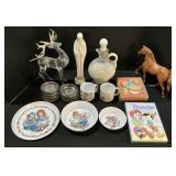 Raggedy Ann Dinnerware, Easter Cards, Decanter.