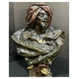 Chalkware Kochendorfer Blackamoor Bust.