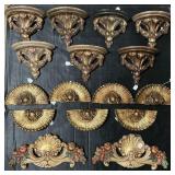 Chalkware Sconce Shelves & Decorative Plaques.