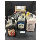 8 quarts Motor Oil, 17 quarts Transmission Fluids
