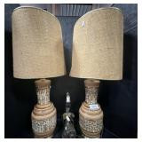 Pair of lamps 29ï¿½ tall.  Meat grinder lamp 12ï¿½.