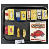 Lesney Matchbox Cars & Field Guide Book.
