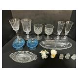 Crystal & EAPG Glass Goblets, Dishes, Egg Cup.