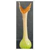 Murano Jack in the Pulpit Blown Art Glass Vase.