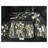 4 Sterling Silver Utensils & Assorted Flatware.