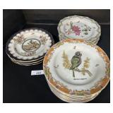 Wong Lee Decorative Floral & Bird Plates.