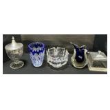Sterling Silver, Murano Art Glass, Crystal Vases.