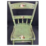 Antique Folk Painted Childï¿½s Chair.