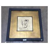 Vintage Metal Nude Art.