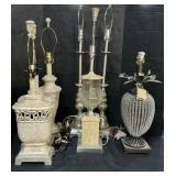 Urn & Beaded Style Lamps.