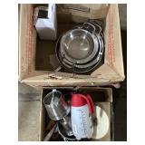 Cookware, Desk Lamp, Colander, Candle.