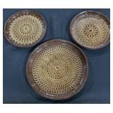 Huberhaus Redware Pottery Dishes.