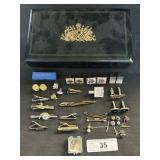 Cufflinks, Tie Clips & Menï¿½s Jewelry Box.
