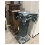 (2) French Provincial Style Ceramic Pillars.