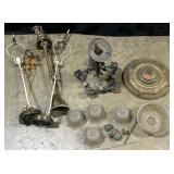 Art Deco Hanging Light Fixture & Lamps.