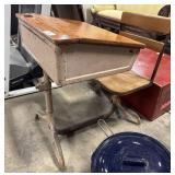Vtg School Desk.