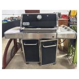 Weber Stainless Gas Grill.