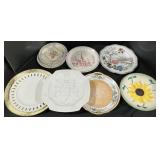 Porcelain, Enamel, Christmas Plates.