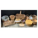 11 Longaberger Baskets & Accessories.