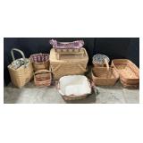 9 Longaberger Baskets & Accessories.