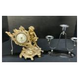 Jennings Bros. Cherub Clock, Candelabra.