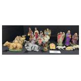 Italy & Japan Paper Mache Nativity Figures.