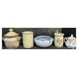 Stoneware & Porcelain Jars, Crock & Vase.