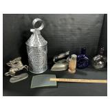 Signed Punch Metal Lantern, Shaefferstown Adv.