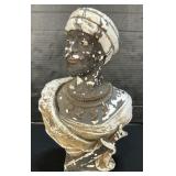Chalkware Blackamoor Bust.