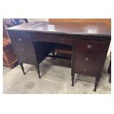 Vtg Mahogany Executive Desk.