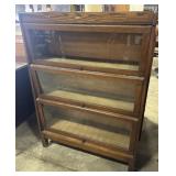 Lundstrom Antique Oak Barrister Bookcase.